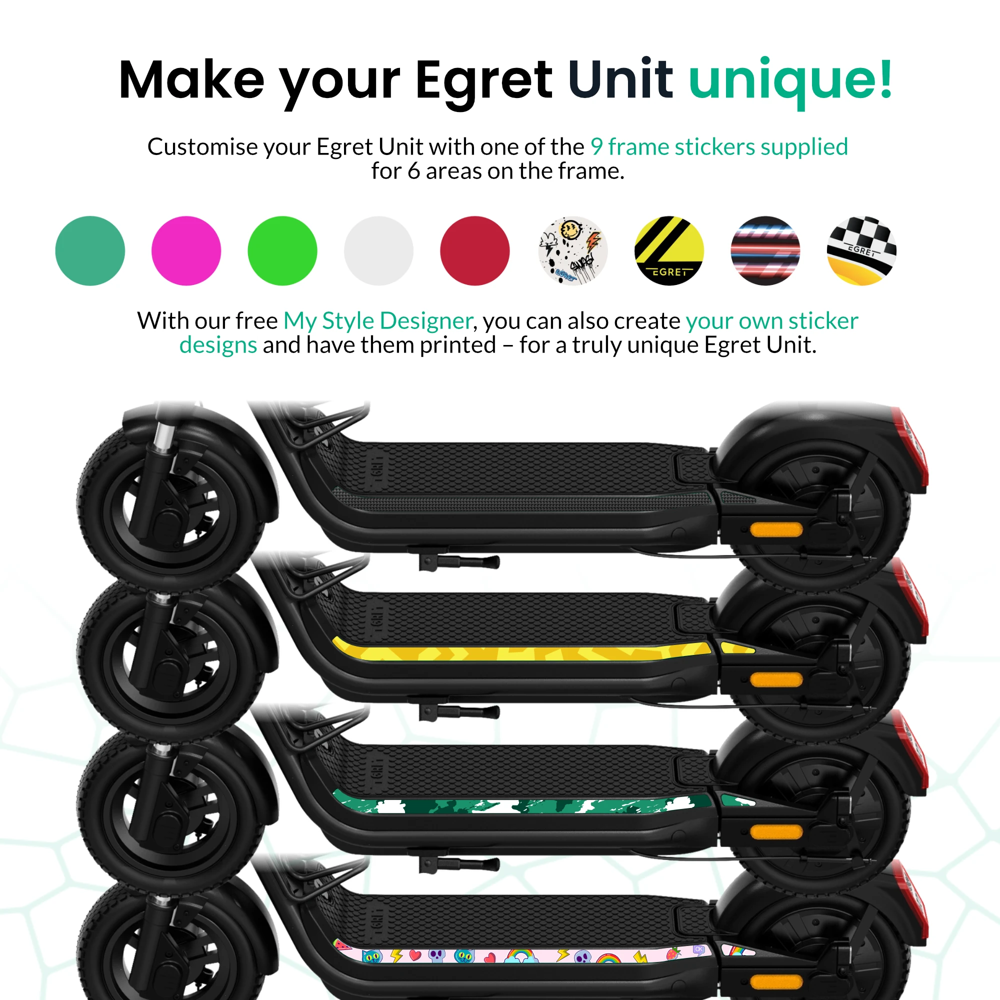 Egret Unit designs